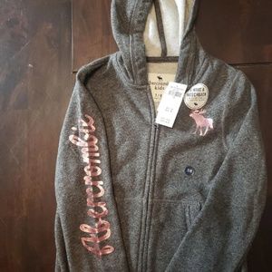 Girls Abercrombie zip hoodie